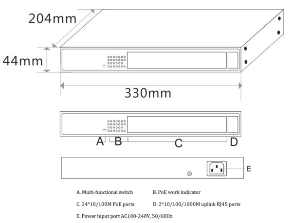 Switch ONV 24 cổng + 2 up link - Hình ảnh 5
