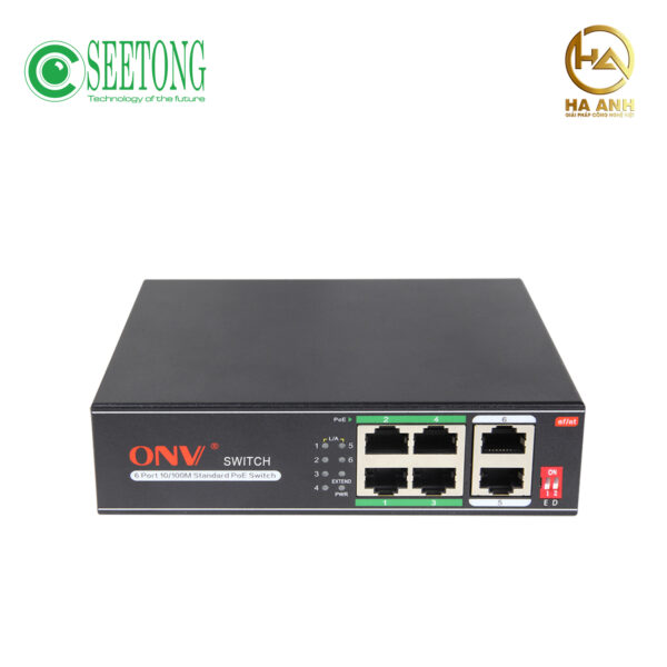 Switch AI PoE 6 cổng 10/100M