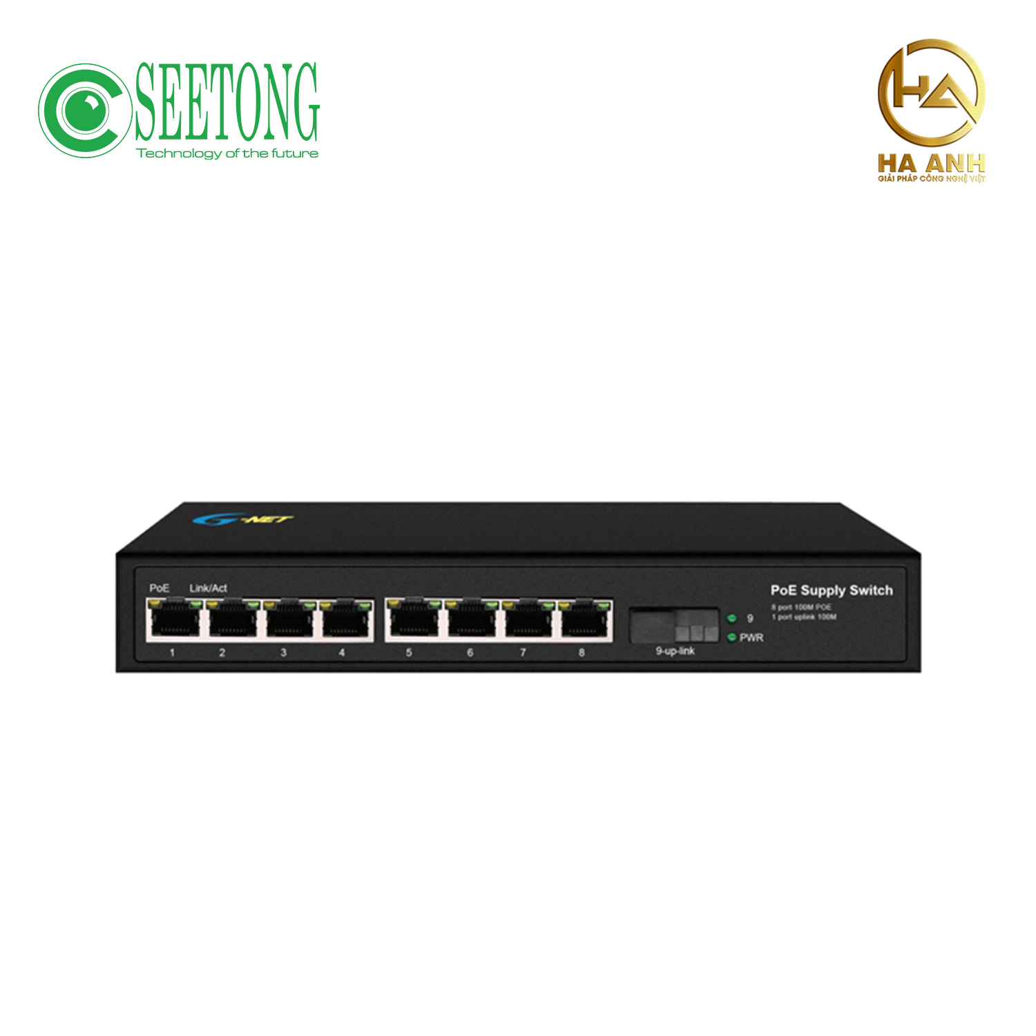 SWITCH 8 PORT POE 100M