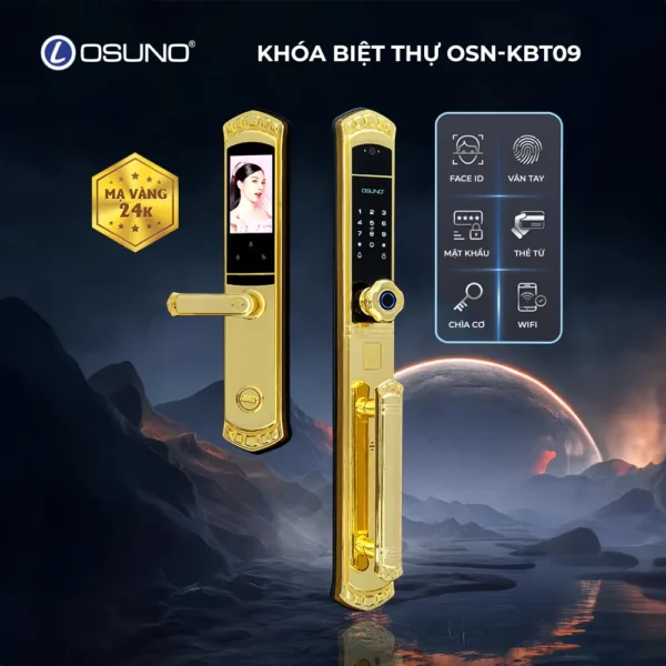 Khóa Vân Tay Biệt Thự Mở Từ Xa Qua App OSN-KBT09