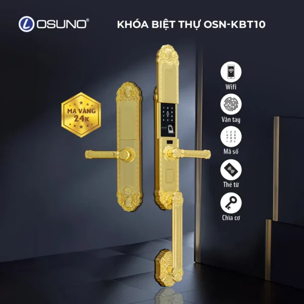 Khóa Biệt Thự Mở Khóa Từ Xa Qua App OSN-KBT10