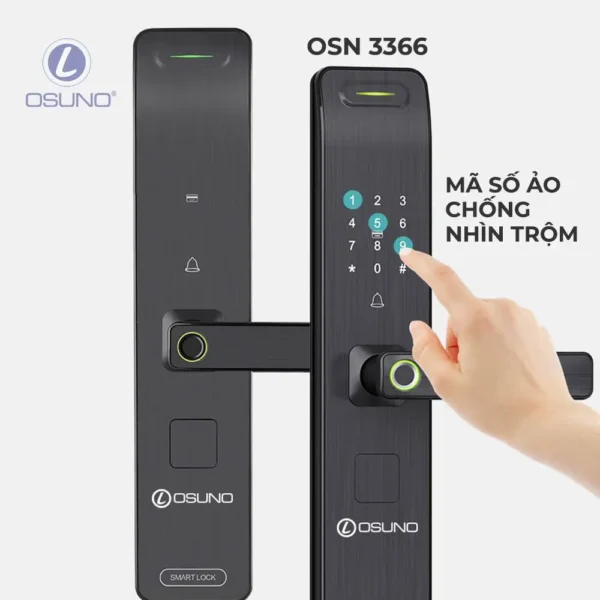 Khóa Vân Tay Tích Hợp Màn Hình Chống Trộm OSN-3366 - Ảnh 10