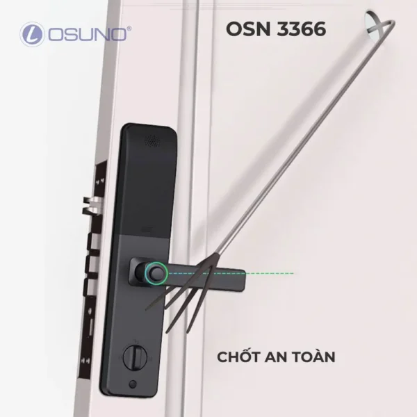Khóa Vân Tay Tích Hợp Màn Hình Chống Trộm OSN-3366 - Ảnh 11