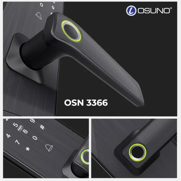 Khóa Vân Tay Tích Hợp Màn Hình Chống Trộm OSN-3366 - Ảnh 8
