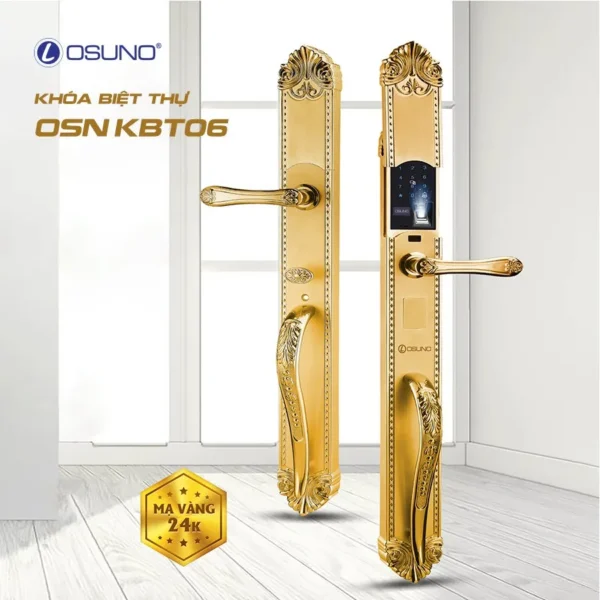 Khóa Vân Tay Cho Biệt Thự Đồng Mạ Vàng 24K OSN-KBT06 - Hình ảnh 5