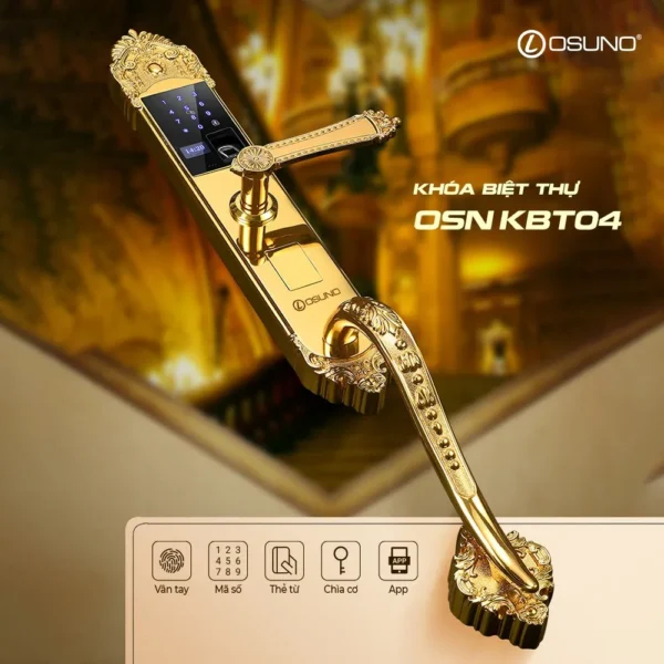 Khóa Biệt Thự Mạ Vàng 24K OSN-KBT04 - Hình ảnh 5
