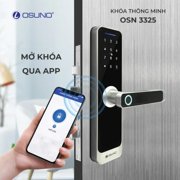 Khóa cửa điện tử công nghệ mở qua App OSN-3325 - Hình ảnh 3