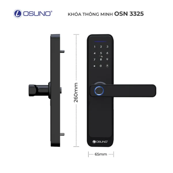 Khóa cửa điện tử công nghệ mở qua App OSN-3325 - Hình ảnh 8