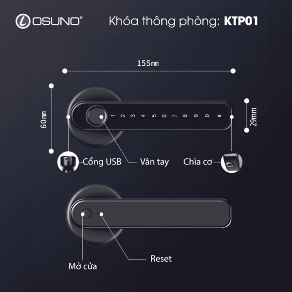 Khóa điện tử thông phòng KTP-01 - Hình ảnh 4