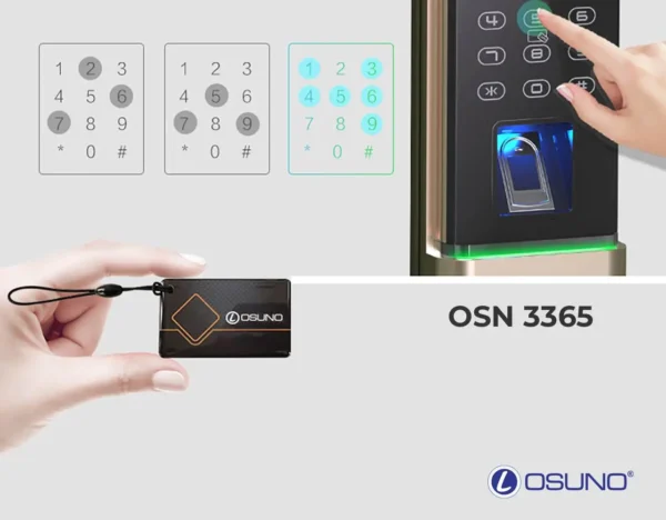 Khóa Vân Tay Cửa Gỗ Chung Cư Chống Nhìn Trộm OSN-3365 - Hình ảnh 5